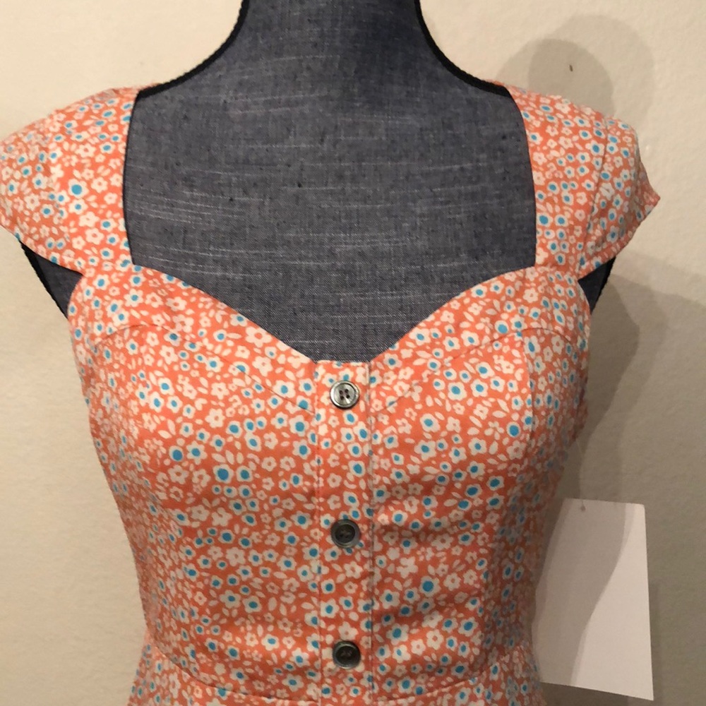 Small floral mini dress - Picture 6 of 7